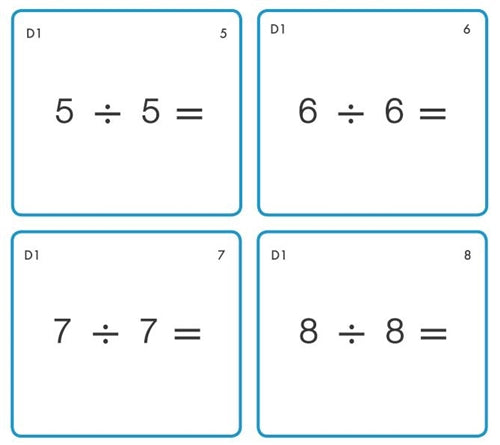 Static Division Task Cards (Printed)