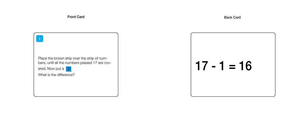 Subtraction Strip Board Activity Set 2 (Printed)