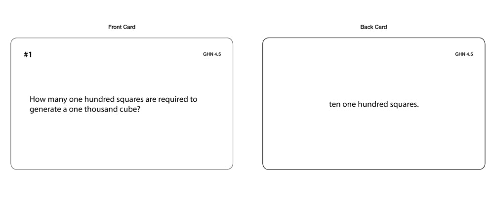 Geometric Hierarchy of Numbers Task Cards (Printed)