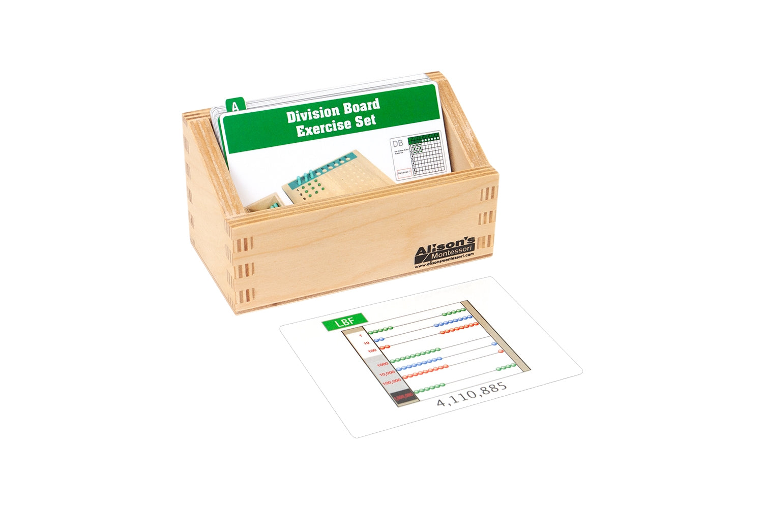 Division Board Exercise Cards (Printed)