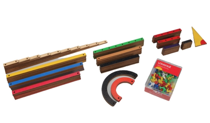 Geometric Stick Material with Tacks (No Box)