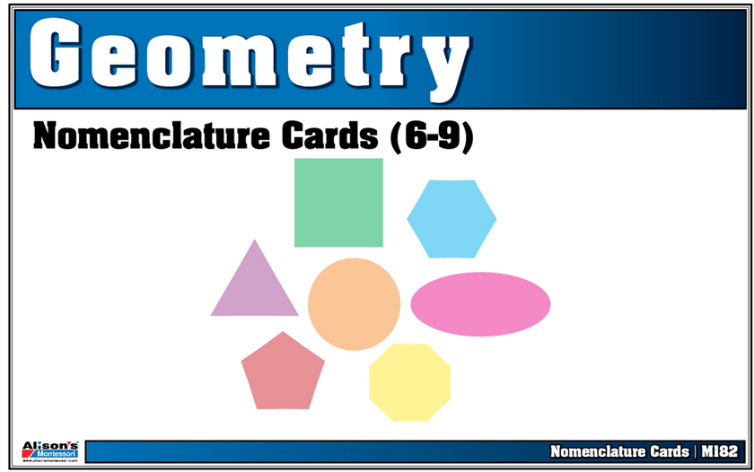 Classified Geometry Nomenclature Cards (Printed)