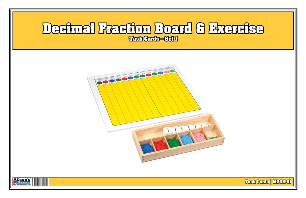 Decimal Fraction Board & Exercise Task Cards - Set 1