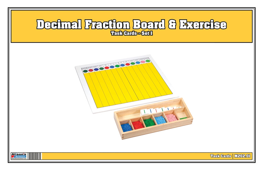 Decimal Fraction Board & Exercise Task Cards - Set 1