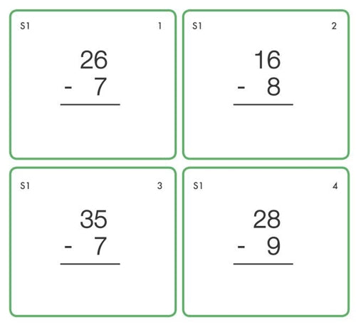 Dynamic Subtraction Task Cards (Printed)