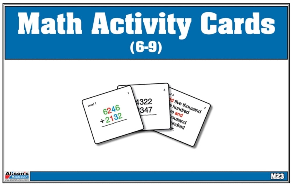 Math Activity Cards 6-9 (Printed)