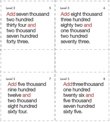 Math Activity Cards 6-9 (Printed)