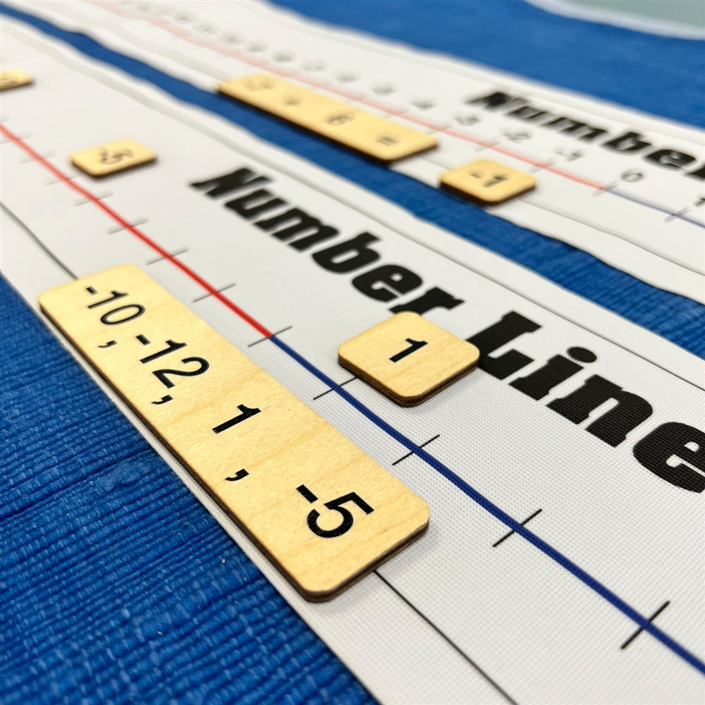 Negative Numbers - Cloth Number Lines and Tiles