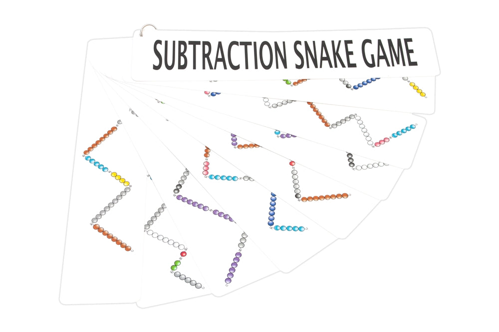 Subtraction Snake Game Charts (Printed, Laminated and Cut)