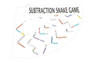 Subtraction Snake Game Charts (Printed, Laminated and Cut)