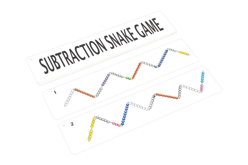 Subtraction Snake Game Charts (Printed, Laminated and Cut)