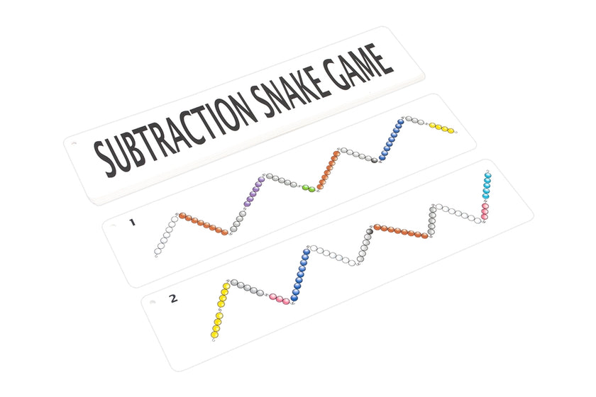 Subtraction Snake Game Charts (Printed, Laminated and Cut)