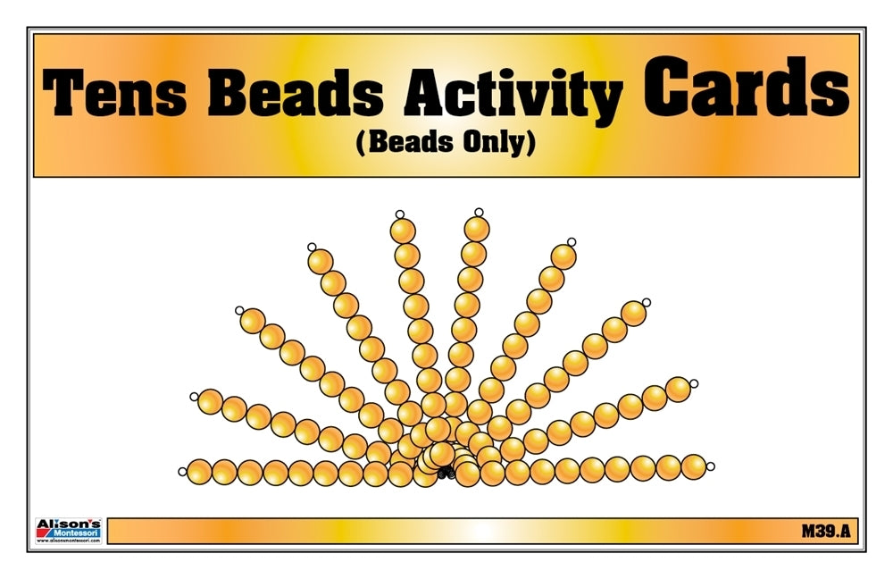 Tens Beads Activity Cards (Printed)
