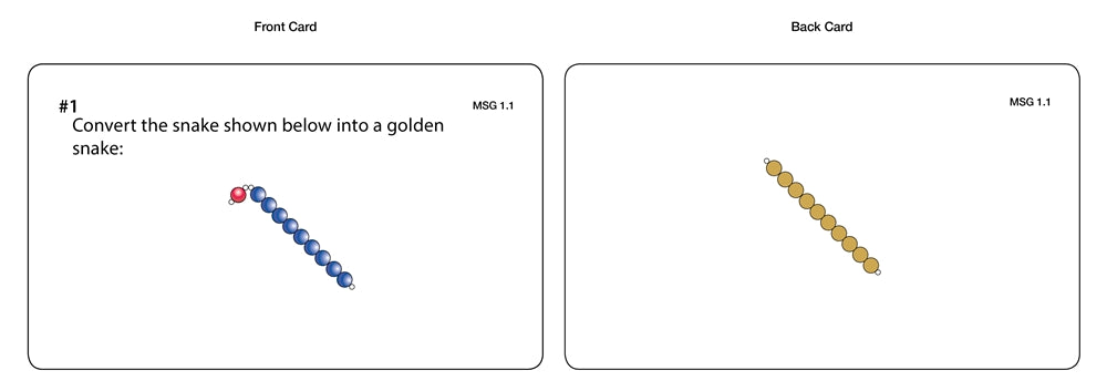 Multiplication Snake Game Task Cards (Printed)