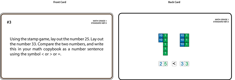 Math Grade 1 Task Cards