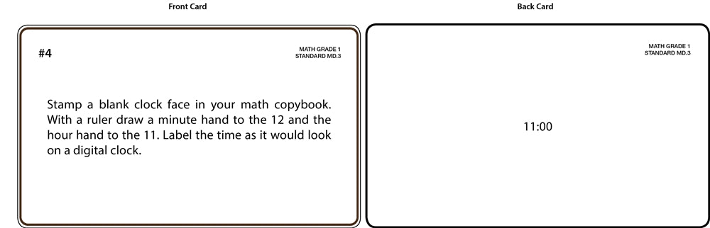 Math Grade 1 Task Cards