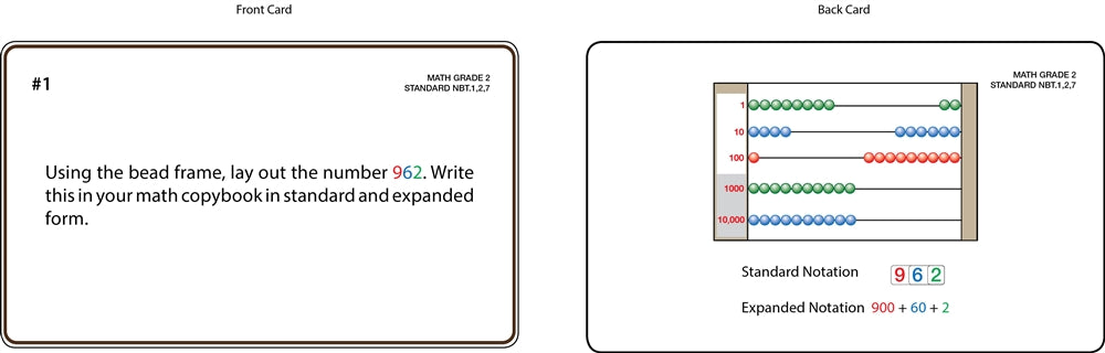 Math Grade 2 Task Cards