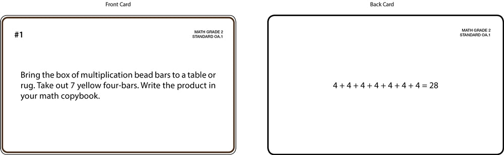 Math Grade 2 Task Cards
