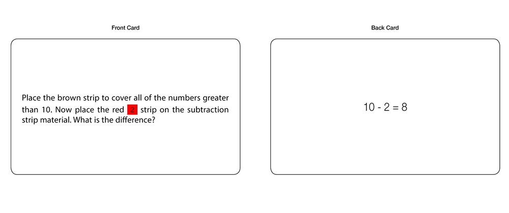Subtraction Strips Activity 2 (Task Cards)