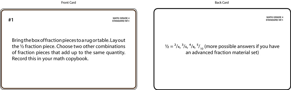 Math Grade 4 Task Cards