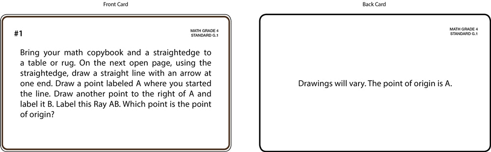 Math Grade 4 Task Cards