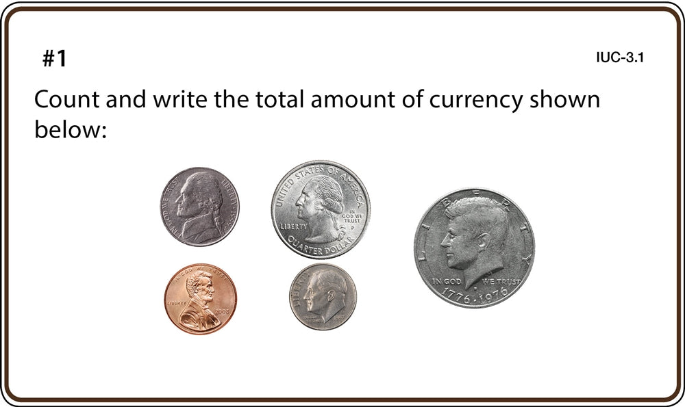 Introduction to US Currency Task Cards (Printed)