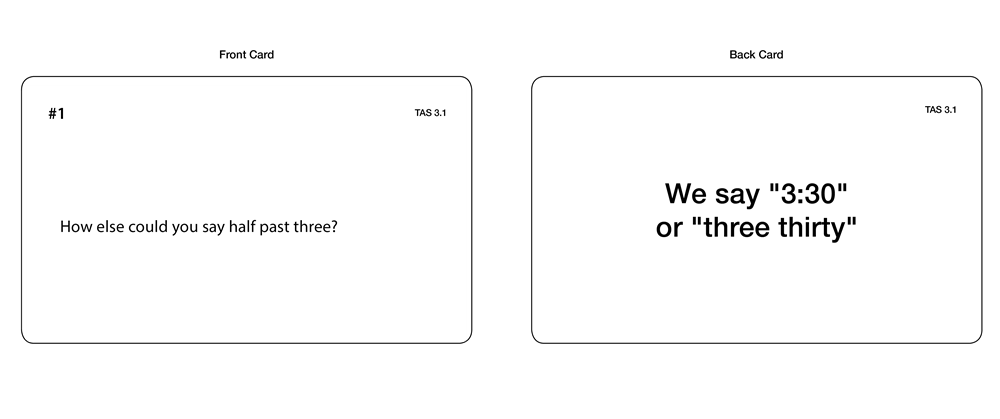 Time Activity Set Task Cards
