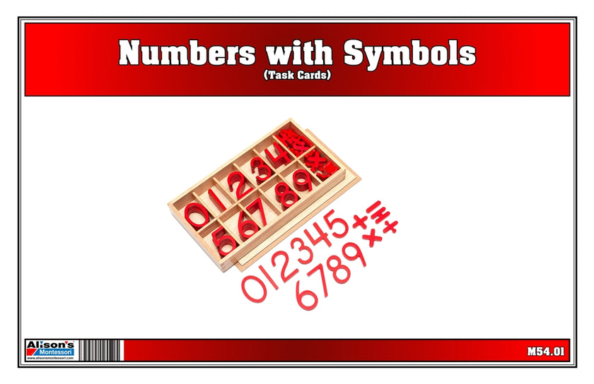 Numbers with Symbols Task Cards (Printed)