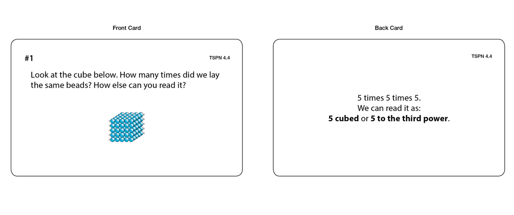 The Study of Powers of Numbers (Task Cards)