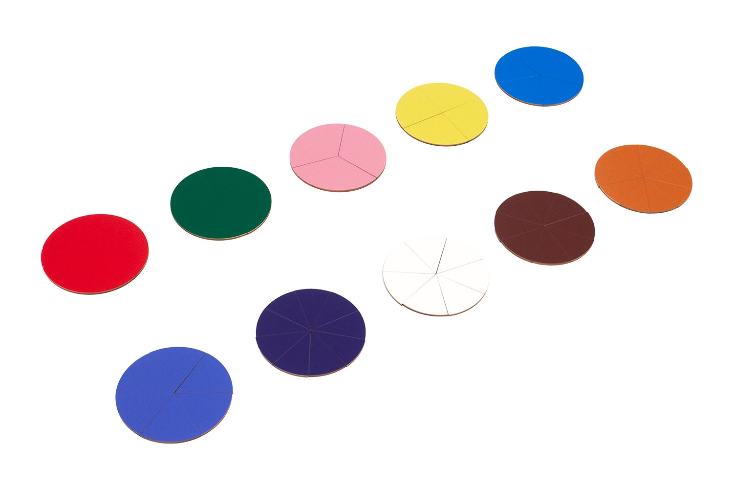 Wooden Color Bead Stairs Fractions (1-10)