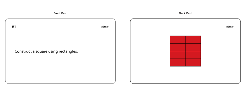 Metal Squares and Rectangles Task Cards (Printed)