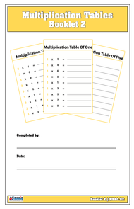 Multiplication Tables Booklet: 2