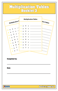 Multiplication Tables Booklet: 3
