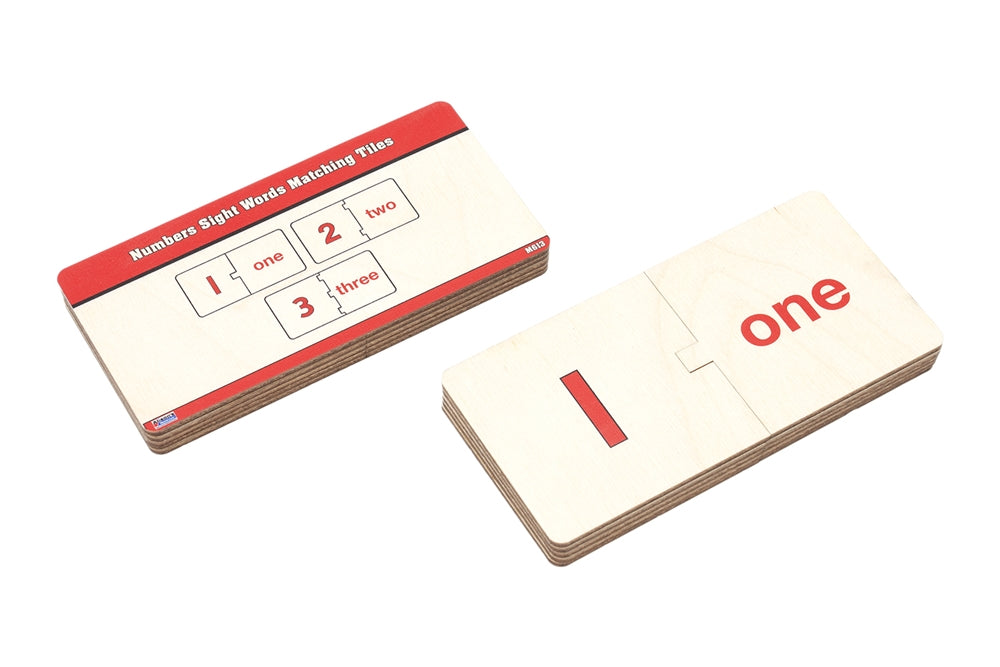 Numbers Sight Words Matching Tiles