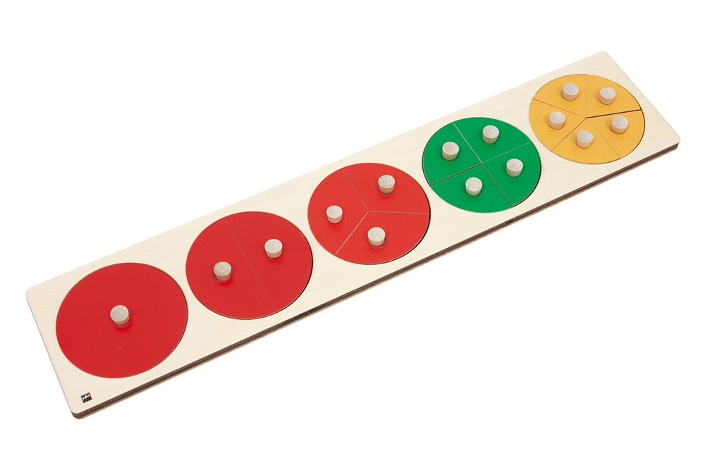 Knobbed Fraction Circles (1-5)