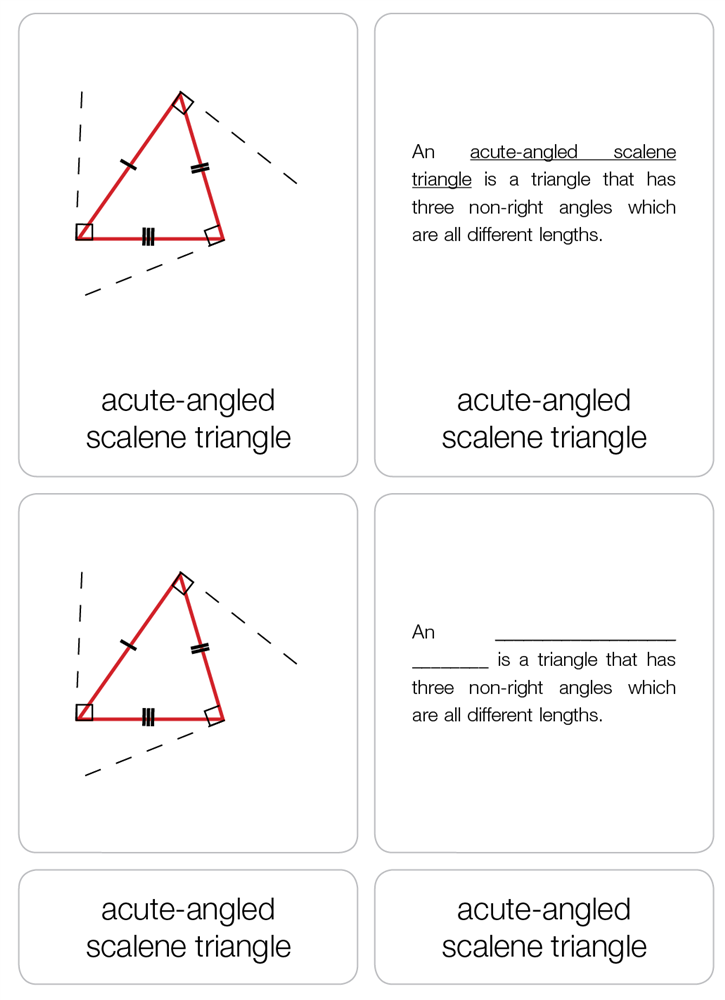 Types of Triangles Nomenclature Cards (6-9) (Printed)