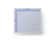 Exponents Cloth Chart