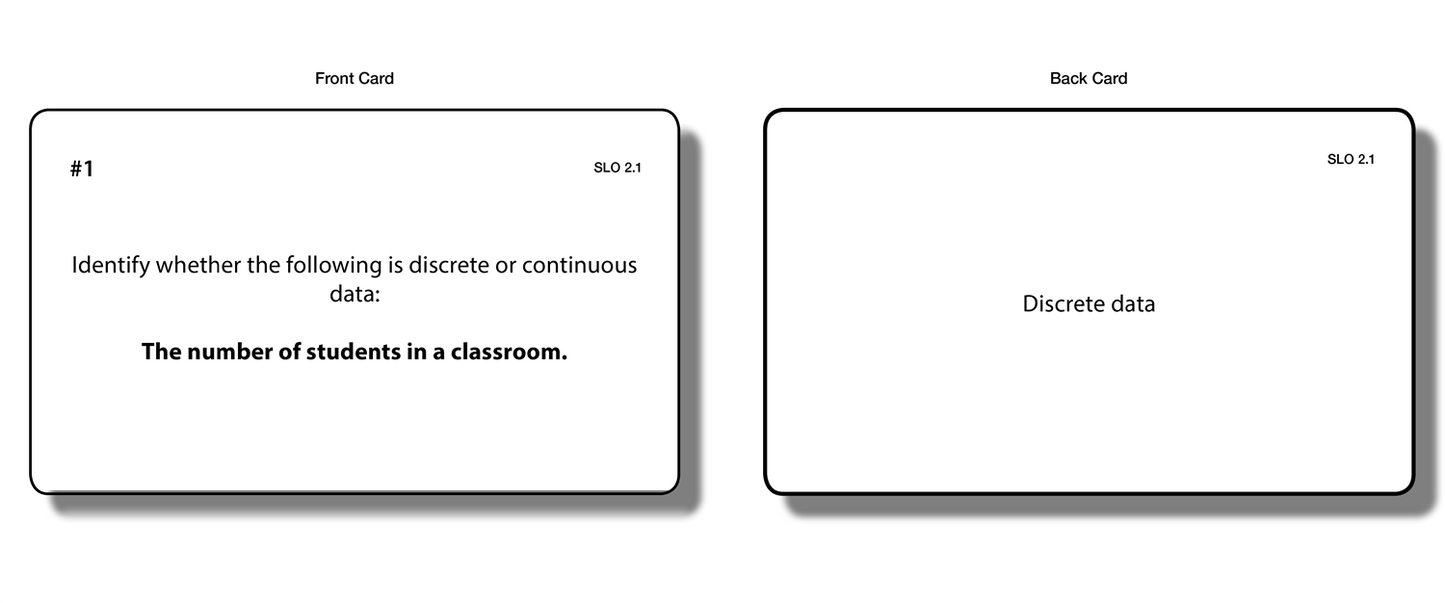 Statistics: Level One (Task Cards)