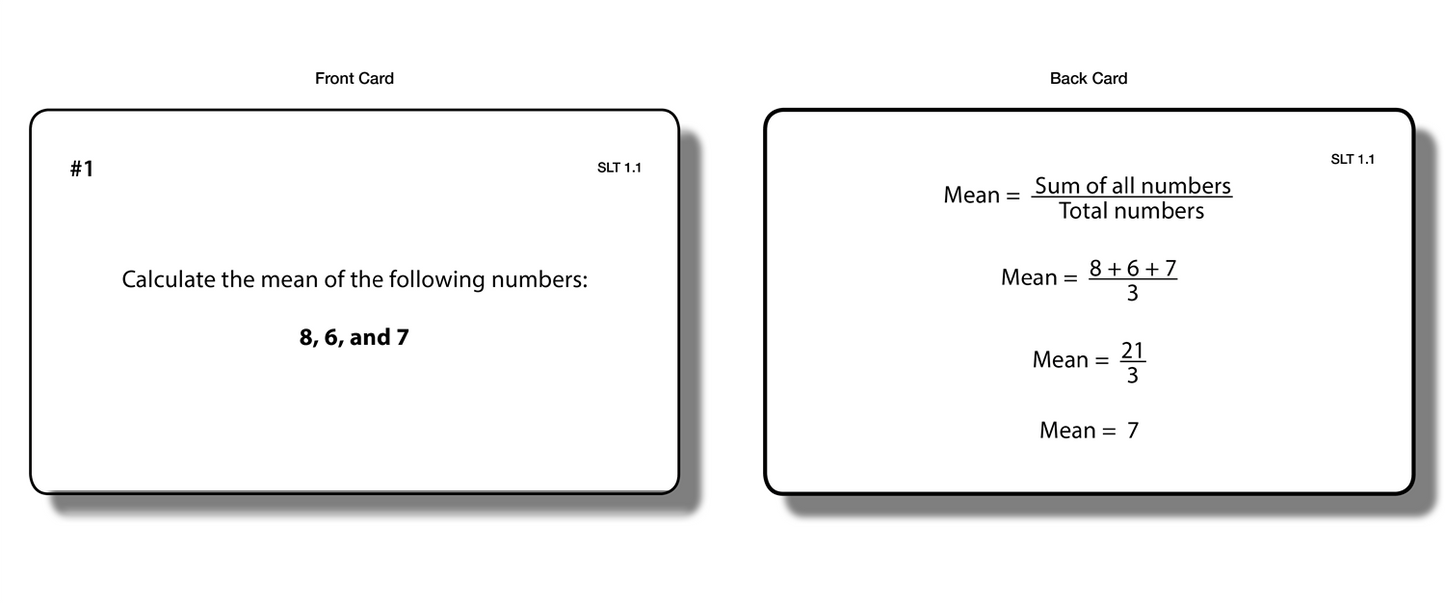 Statistics: Level Two (Task Cards)