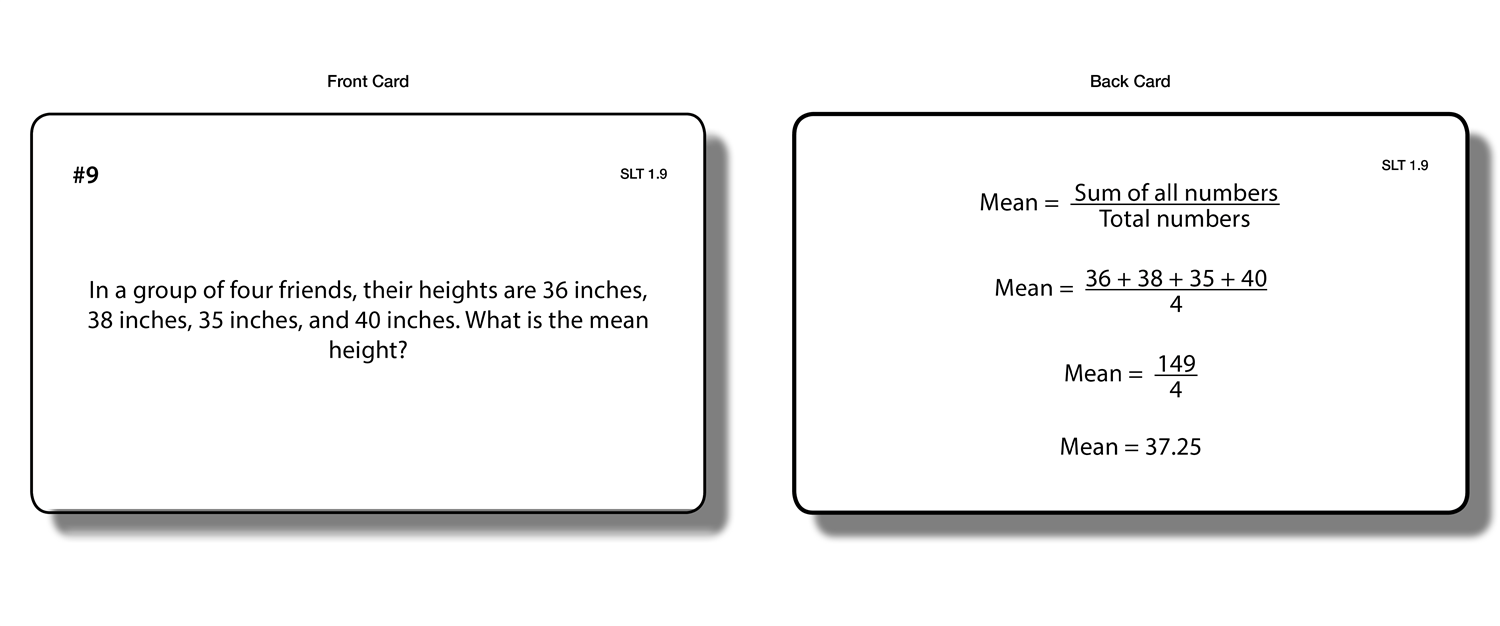 Statistics: Level Two (Task Cards)