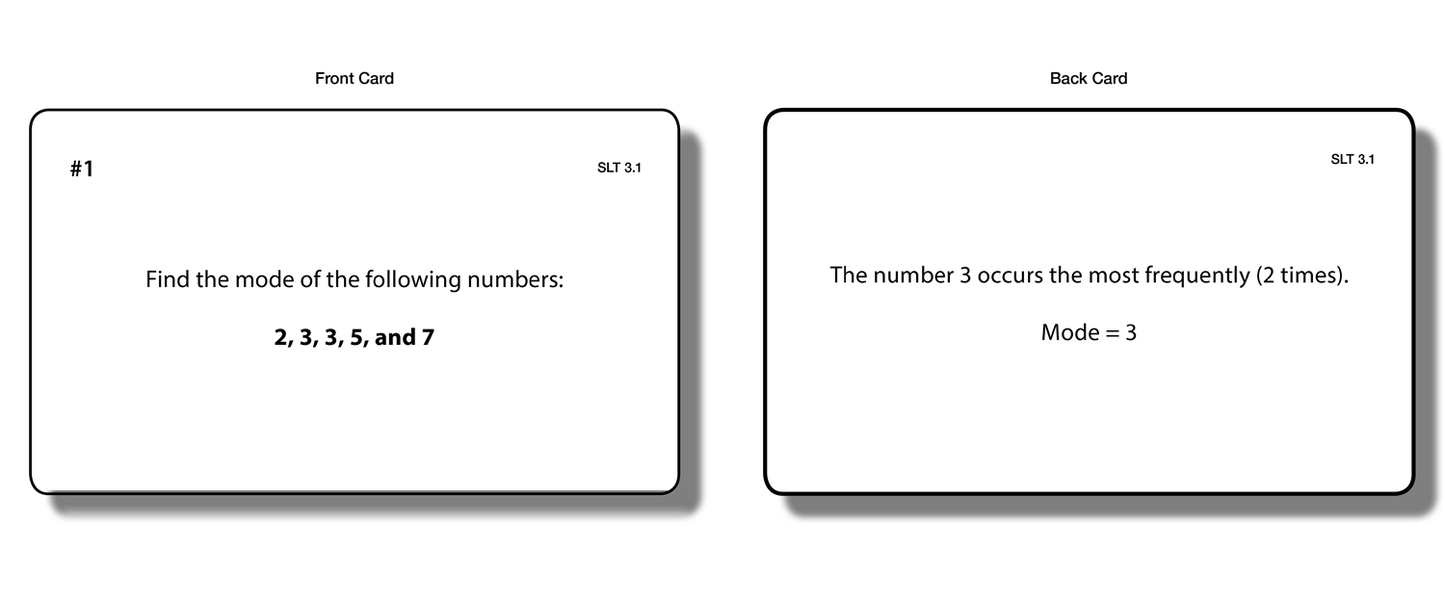 Statistics: Level Two (Task Cards)