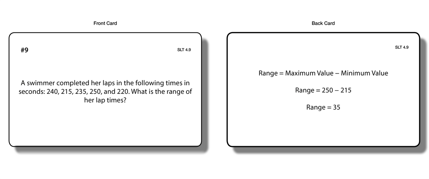 Statistics: Level Two (Task Cards)
