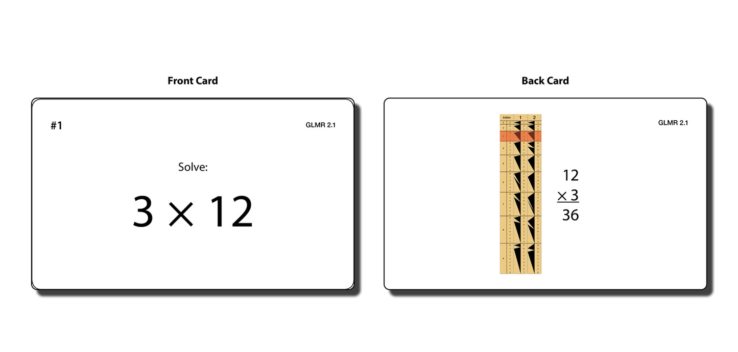 Genaille–Lucas Multiplication Rulers (Task Cards)