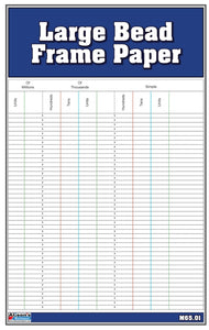 Large Bead Frame Paper (Printed)
