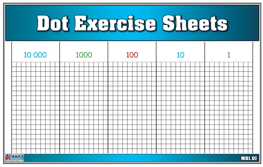 Dot Exercise Sheets (Printed)