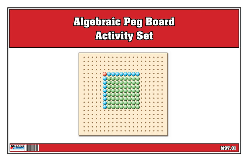 Algebraic Square Root Peg Board Exercise Set (Printed)