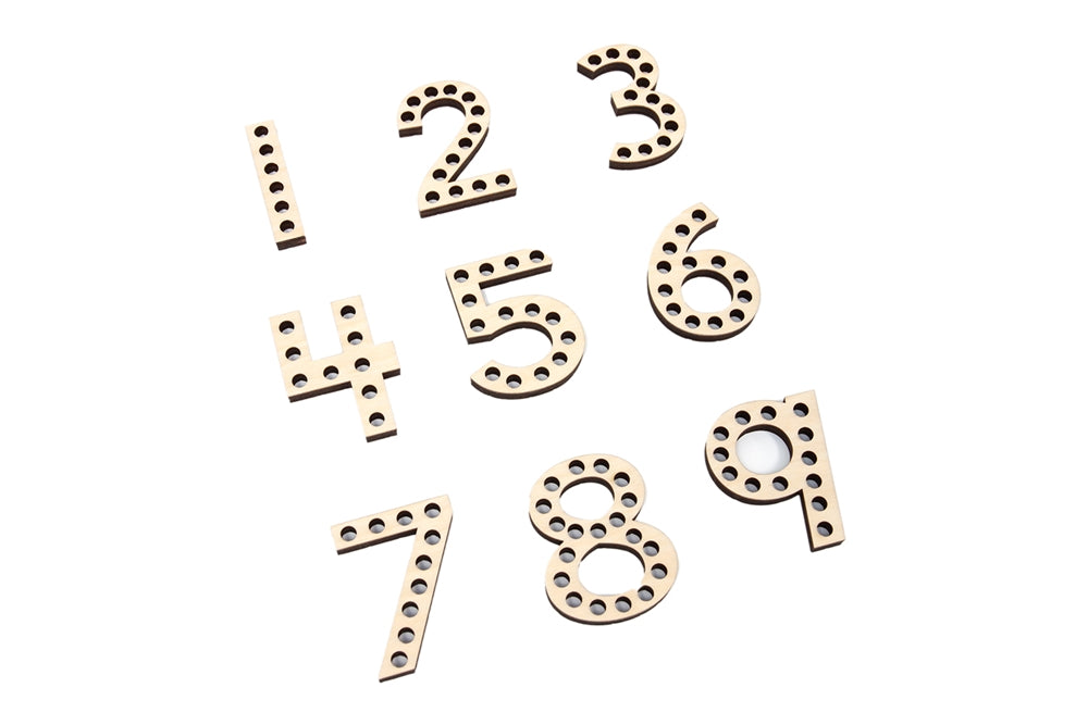 Lacing Wooden Numbers