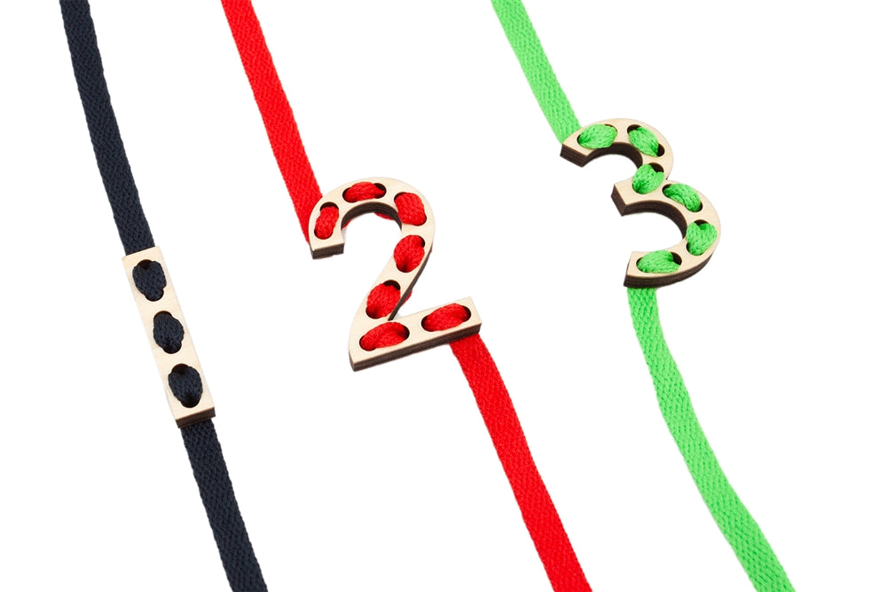 Lacing Wooden Numbers
