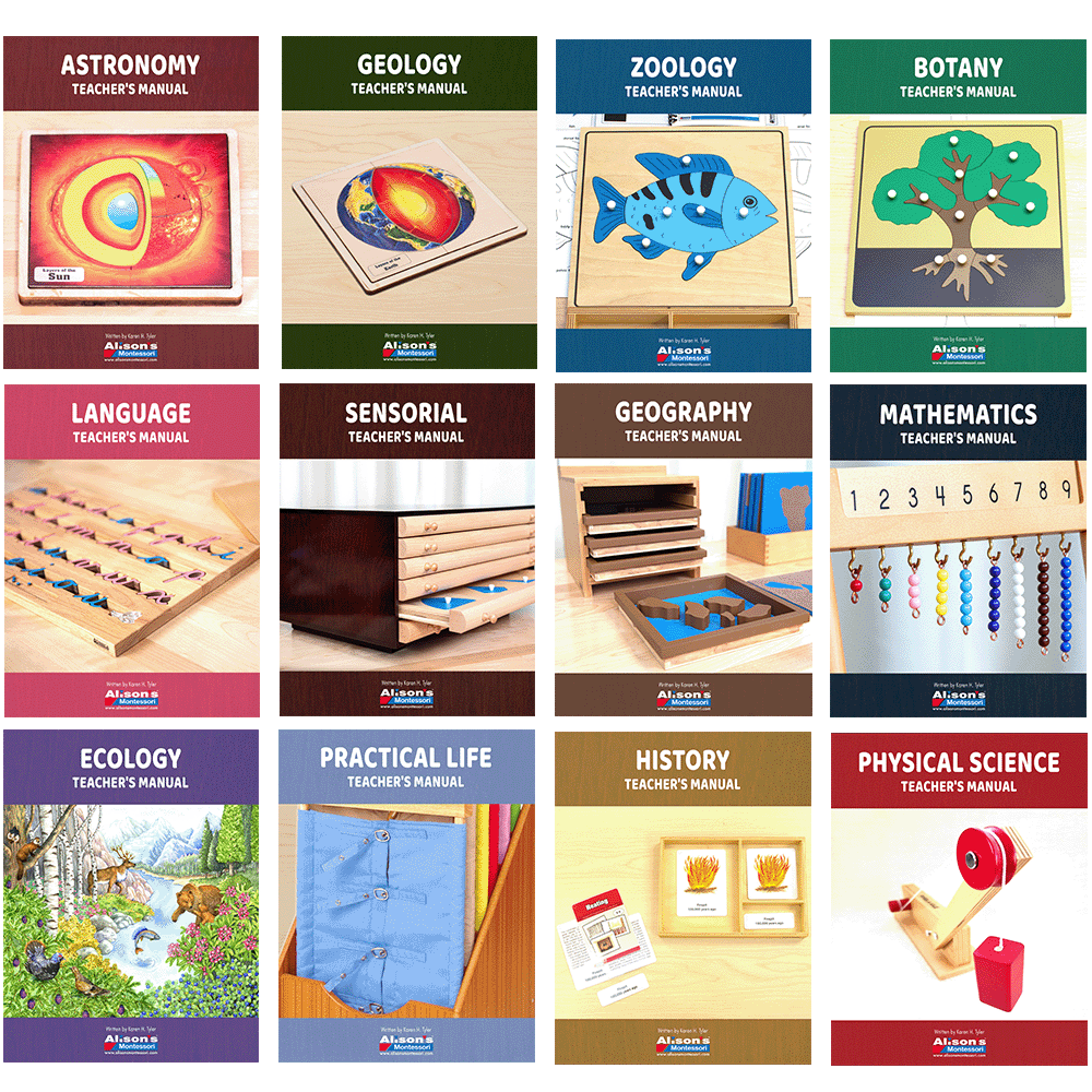 Set of 12 Montessori Albums