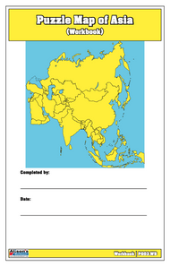 Puzzle Map of Asia Workbook (Printed)